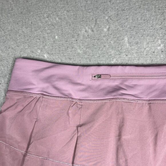 Lululemon Skirt Womens Size 10 Pink Pace Rival Mid Rise Tennis Skort Athletic - Picture 9 of 13